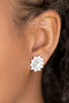 Paparazzi Starry Night Earrings White - Glitz By Lisa 