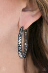 Paparazzi GLITZY By Association Earrings Black - Glitz By Lisa 