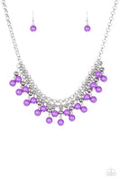 Paparazzi Friday Night Fringe Necklace Purple