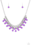 Paparazzi Friday Night Fringe Necklace Purple