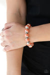 Paparazzi One Woman Show-STOPPER Bracelet Orange