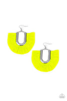 Paparazzi Tassel Tropicana Earrings Yellow - Glitz By Lisa 