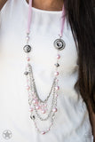 Paparazzi All The Trimmings Pink Necklace - Glitz By Lisa 