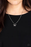 Paparazzi Flutter Love Necklace (Iridescent)