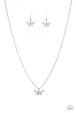 Paparazzi Flutter Love Necklace (Iridescent)