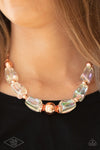 Paparazzi Iridescently Ice Queen Necklace Copper