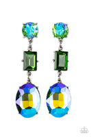 Paparazzi Extra Envious Earrings Green