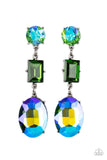 Paparazzi Extra Envious Earrings Green