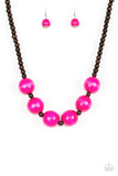 Paparazzi Oh My Miami Necklace Pink - Glitz By Lisa 