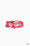 Paparazzi Rockin Rock Candy Bracelet Pink - Glitz By Lisa 