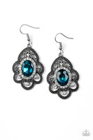 Paparazzi Reign Supreme Earrings Blue - Glitz By Lisa 