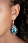 Paparazzi Reign Supreme Earrings Blue - Glitz By Lisa 