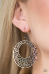 Paparazzi Wistfully Winchester Earrings Copper - Glitz By Lisa 