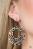 Paparazzi Wistfully Winchester Earrings Copper - Glitz By Lisa 