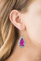 Paparazzi Superstar Stardom Earrings Pink - Glitz By Lisa 