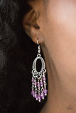 Paparazzi Not The Only Fish In The Sea Earrings Purple - Glitz By Lisa 