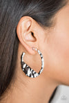 Paparazzi The BEAST Of Me Earrings Silver - Glitz By Lisa 