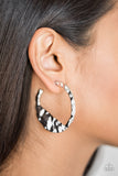 Paparazzi The BEAST Of Me Earrings Silver - Glitz By Lisa 