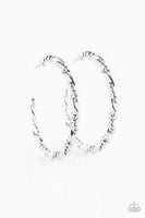 Paparazzi Street Mod Earrings Silver - Glitz By Lisa 