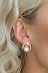 Paparazzi Stylishly Suave Earrings Gold - Glitz By Lisa 