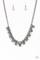 Paparazzi Wall Street Winner Necklace Black - Glitz By Lisa 