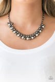 Paparazzi Wall Street Winner Necklace Black - Glitz By Lisa 