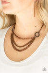Paparazzi CHAINS of Command Necklace Copper - Glitz By Lisa 