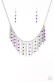 Paparazzi Harlem Hideaway Necklace Purple - Glitz By Lisa 