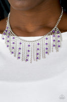 Paparazzi Harlem Hideaway Necklace Purple - Glitz By Lisa 