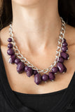 Paparazzi Gorgeously Globetrotter Purple Necklace - Glitz By Lisa 
