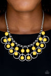 Paparazzi Really Rococo Necklace Yellow - Glitz By Lisa 