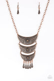 Paparazzi Go STEER-Crazy Necklace Copper - Glitz By Lisa 