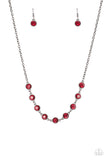 Paparazzi Starlit Socials Necklace Red