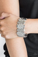 Paparazzi Cave Cache Bracelet Silver - Glitz By Lisa 