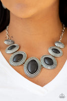 Paparazzi Sierra Serenity Necklace Black - Glitz By Lisa 