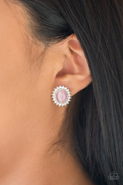 Paparazzi Hey There, Gorgeous Earrings Pink - Glitz By Lisa 