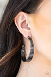 Paparazzi Live Wire Earrings Black - Glitz By Lisa 