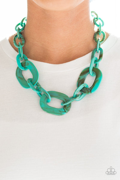 Paparazzi All In-VINCIBLE Blue Necklace - Glitz By Lisa 