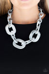 Paparazzi All In-VINCIBLE Silver Necklace - Glitz By Lisa 