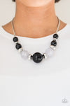 Paparazzi Daytime Drama Necklace Black - Glitz By Lisa 