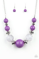 Paparazzi Daytime Drama Necklace Purple - Glitz By Lisa 