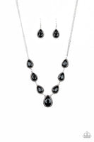 Paparazzi Socialite Social Necklace Black - Glitz By Lisa 