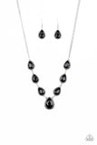 Paparazzi Socialite Social Necklace Black - Glitz By Lisa 