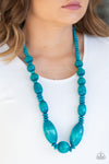 Paparazzi Summer Breezin Necklace Blue - Glitz By Lisa 