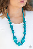 Paparazzi Summer Breezin Necklace Blue - Glitz By Lisa 