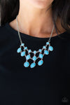 Paparazzi Mermaid Marmalade Necklace Blue - Glitz By Lisa 