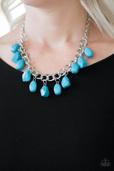 Paparazzi Take The COLOR Wheel! Necklace Blue - Glitz By Lisa 