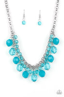 Paparazzi Fiesta Fabulous Necklace Blue - Glitz By Lisa 