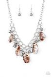 Paparazzi Chroma Drama Necklace Brown - Glitz By Lisa 