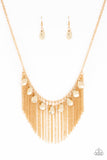 Paparazzi Bragging Rights Necklace Gold - Glitz By Lisa 